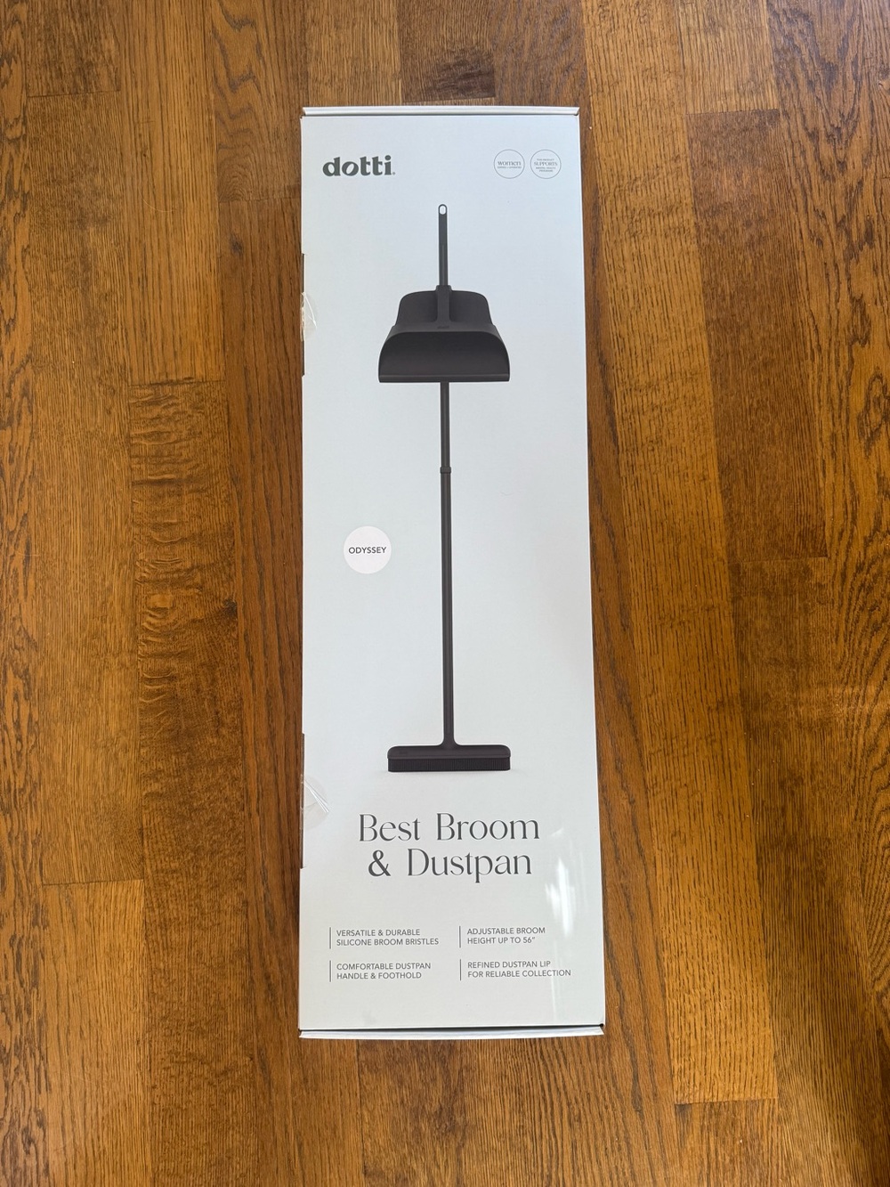 Dotti Best Broom & Dustpan Set - Black